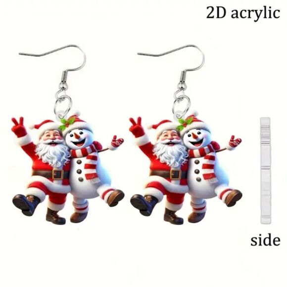 Hand Crafted Festive dangle earrings - Picture 7 of 9
